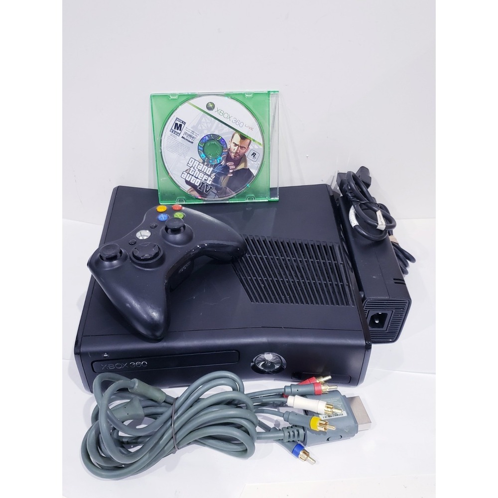 Microsoft Xbox 360S 4 GB Console Bundle - Tested & Working